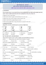 Đề thi học kì 1 Tiếng Anh 8 English Discovery - Đề số 3